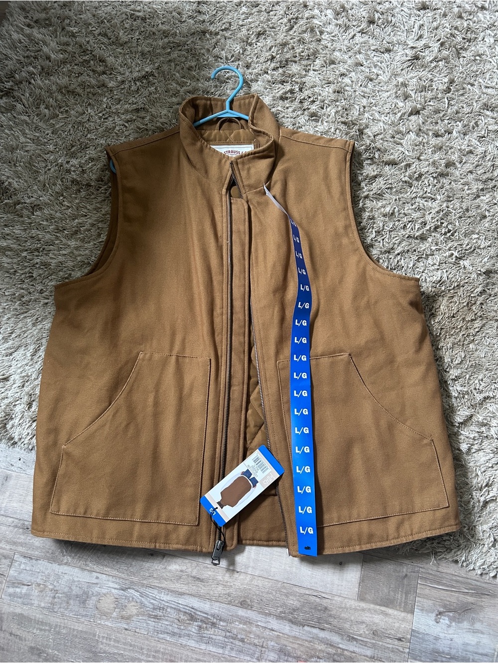 Levi's Tan Quilted Work Vest